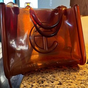 Telfar x Melissa medium Jelly Shopper 'Brown'